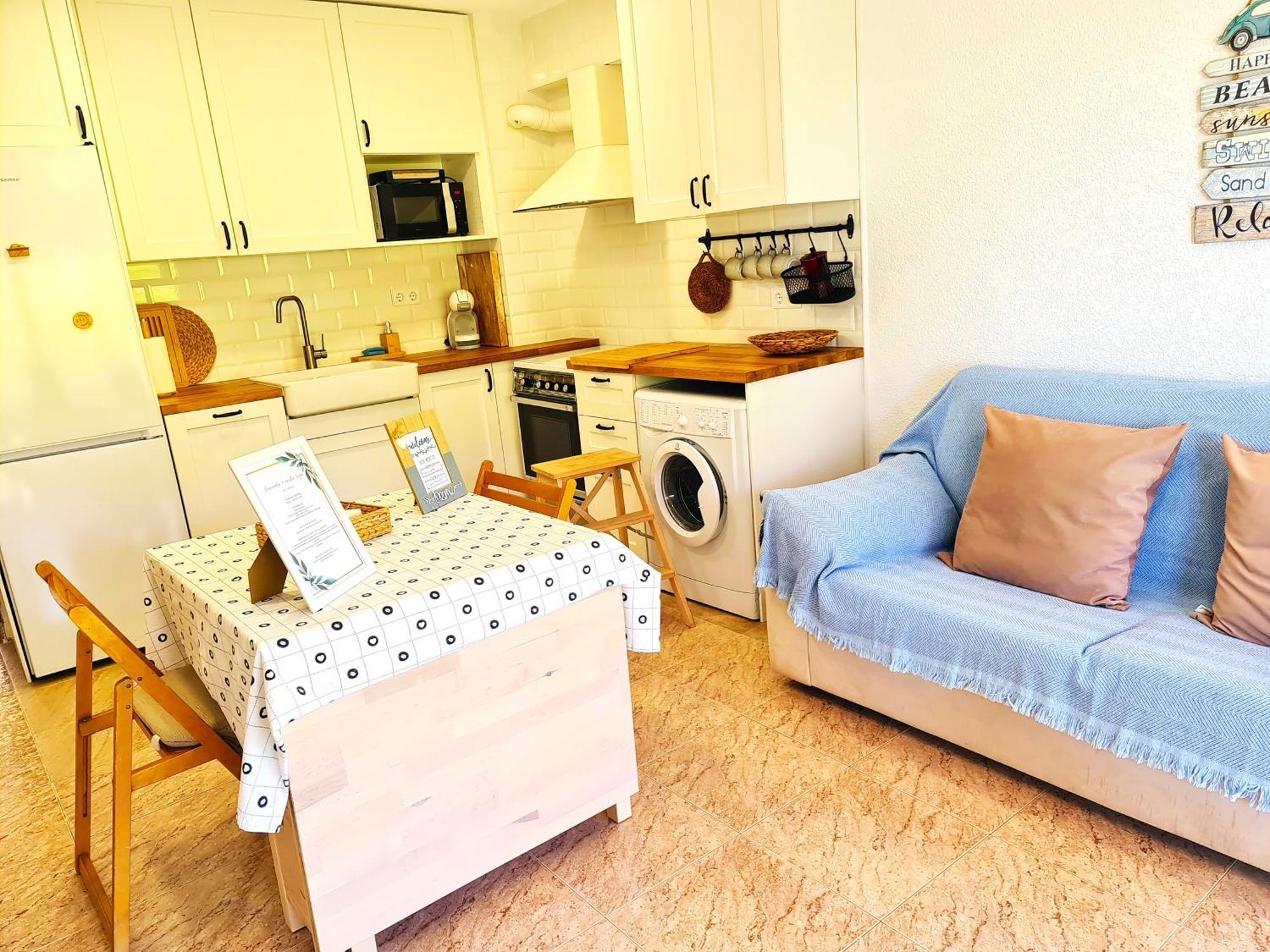Bonito Apartamento Con Vistas Al Mar Playa Pobla de Farnals Bagian luar foto